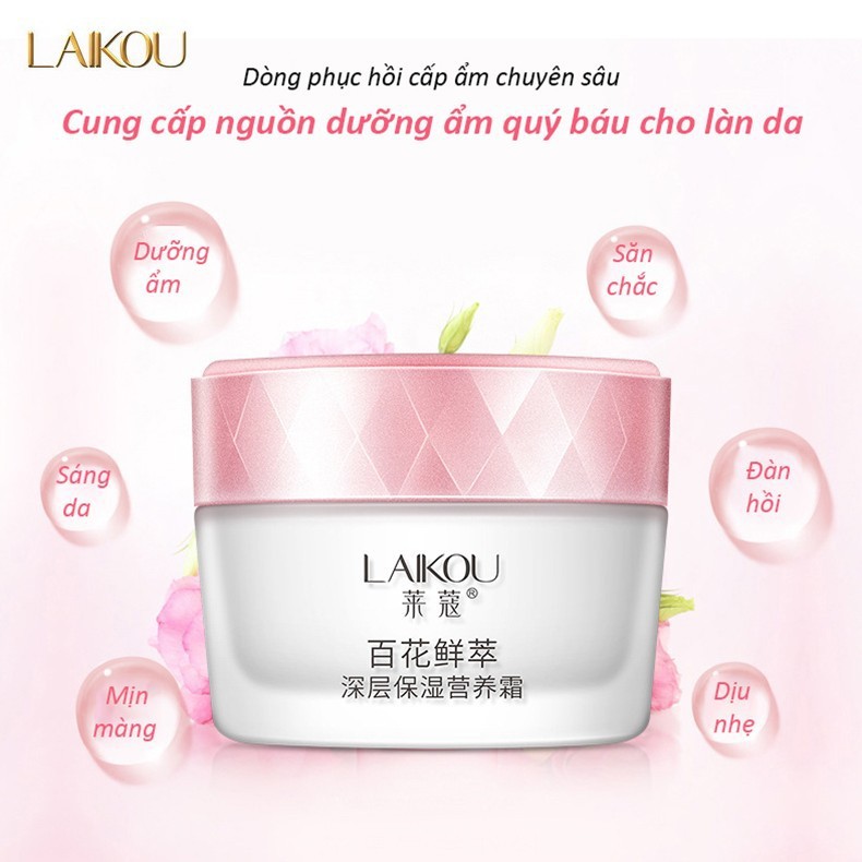 Kem dưỡng ẩm sáng mịn và trẻ hóa làn da LAIKOU kem dưỡng ẩm cho da mặt 50g - SD2