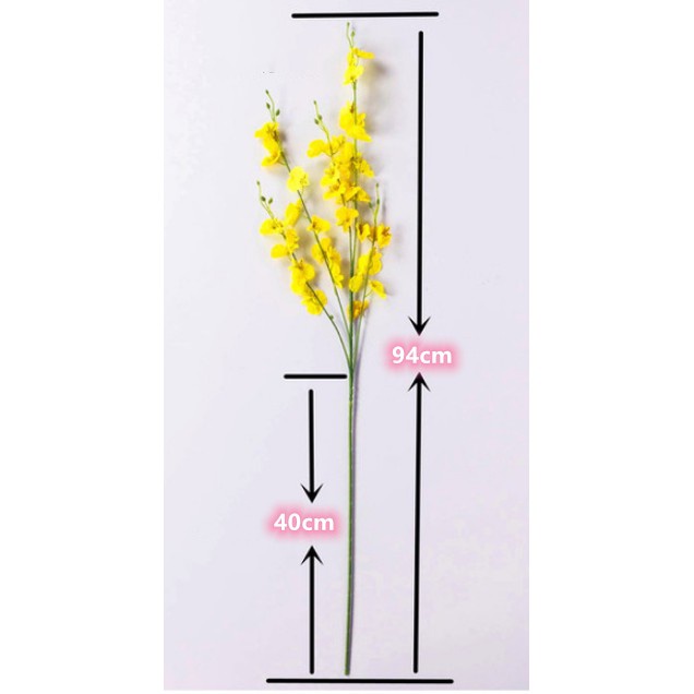 bông hoa giả Nhánh Hoa Nhân Tạo Trang Trí Nội Thất hoa giả để bàn  cao cấp hoa gia