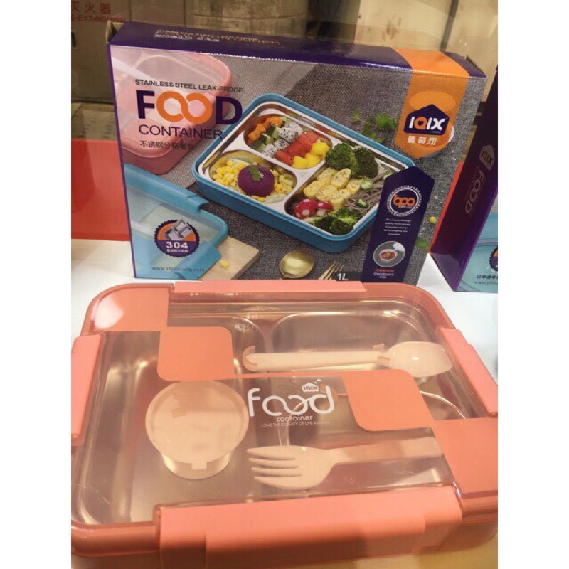 Hộp cơm 2T IQIX ngăn inox