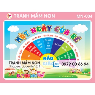 Decal mầm non - một ngày của bé mn-004