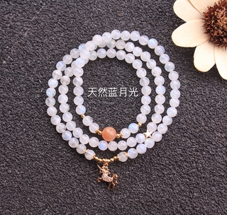 Vòng Tay Chuỗi Hạt Đá Mặt Trăng Tự Nhiên Độc Đáo