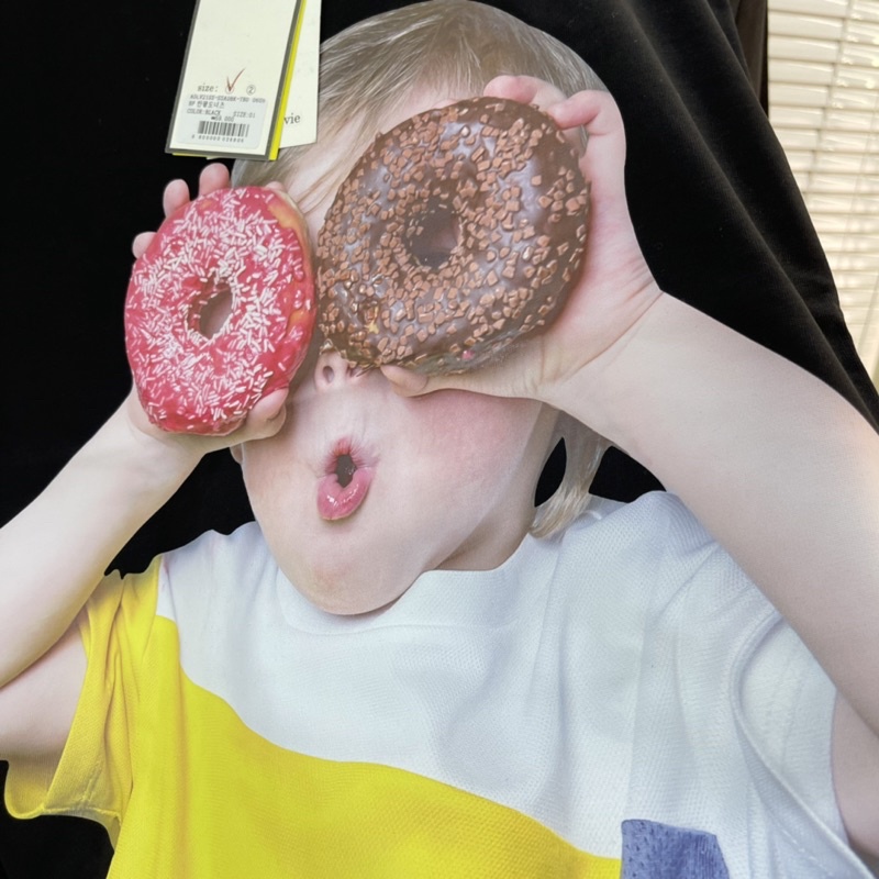 ⚡️[Hight Quality] - Áo tee ADLV Baby face donut cao cấp full tag túi, tee adlv, áo thun adlv
