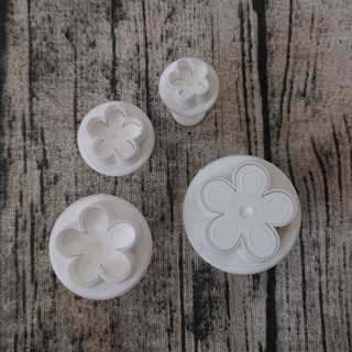 HCM - Bộ 4 khuôn cutter Hoa mai 5 cánh CA1 làm bánh quy, cắt fondant