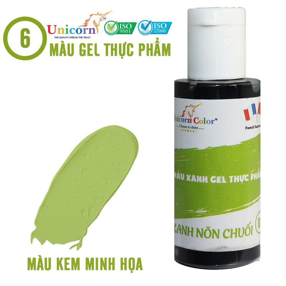 Màu thực phẩm 28g - Màu Xanh trái bơ MS05 (Gel color Avocado) - Unicorn color