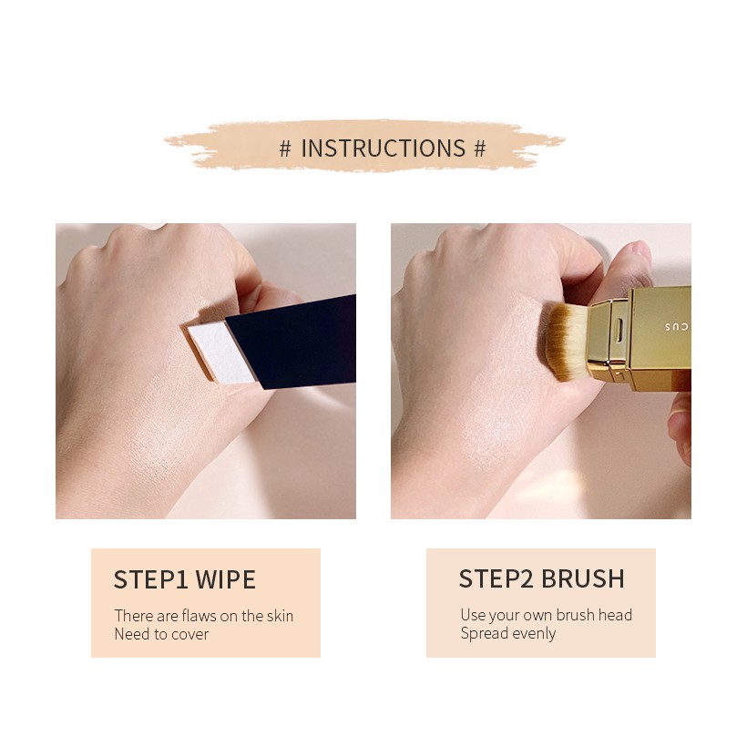 Thỏi phấn che khuyết điểm Pudaier kiềm dầu bắt sáng chống thấm nước lâu trôi 65g