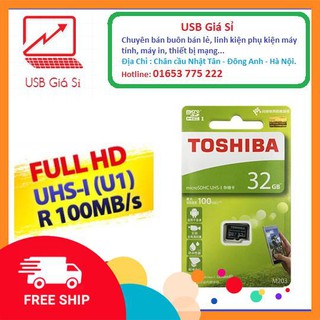 Thẻ Nhớ 32Gb TOSHIBA 100Mb/s UHS-1 M203 MicroSDHC