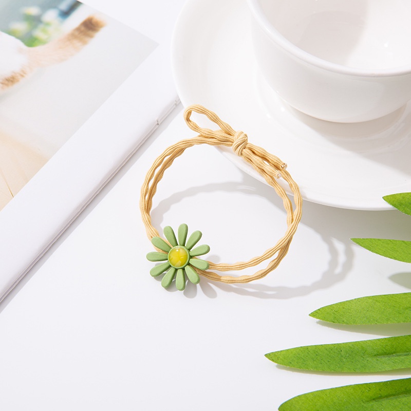 Dây chun buộc tóc hình hoa cúc dễ thương xinh xinh cho các bạn gái