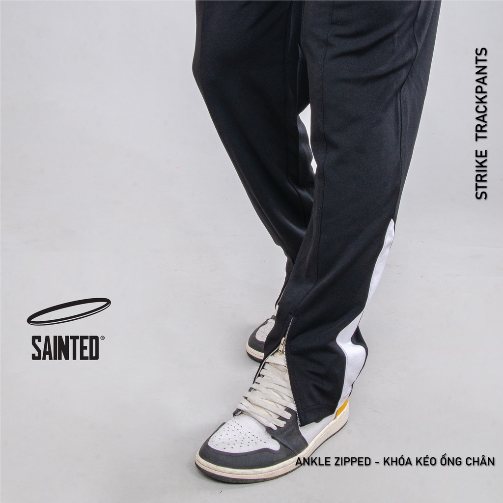 Quần dài nam tập gym chơi thể thao form basic ống suông Strike trackpants - SAINTED