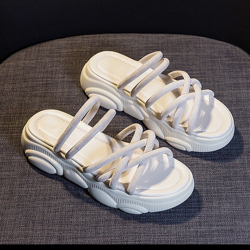 Giày Sandal Đế Dày Phong Cách Thời Trang Roman Dành Cho Nữ
