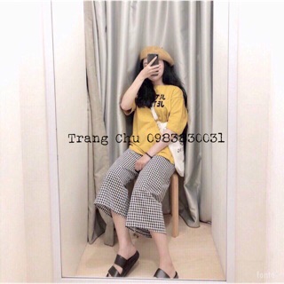 Quần suông kẻ caro 💛