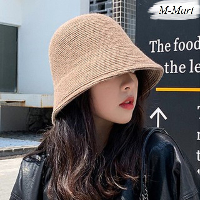 [Hot Trend] Mũ/ Nón Bucket Nam Nữ, Mũ/ Nón Len Rộng Vành Phong Cách Hàn Quốc