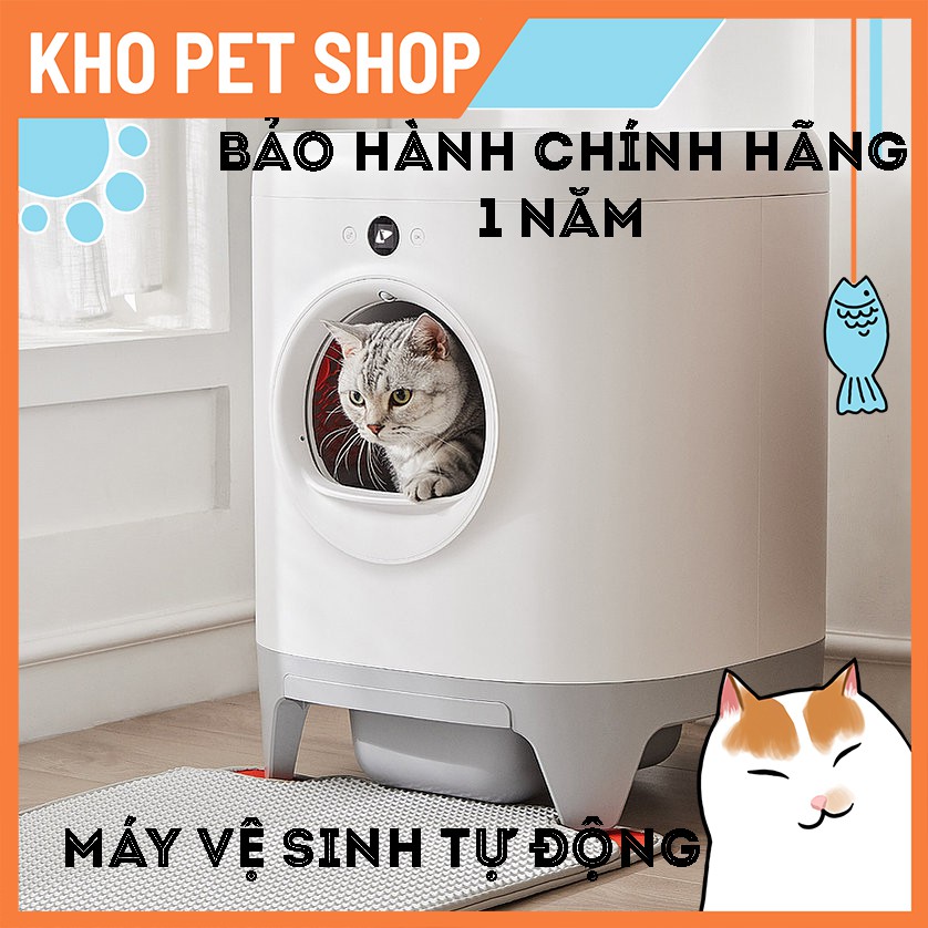 [Mã SKAMA8 giảm 8% đơn 300K] Máy dọn vệ sinh tự động cho mèo Petkit Pura X bảo hành chính hãng