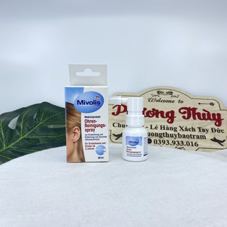 Xịt làm sạch tai tan ráy tai Mivolis 20ml