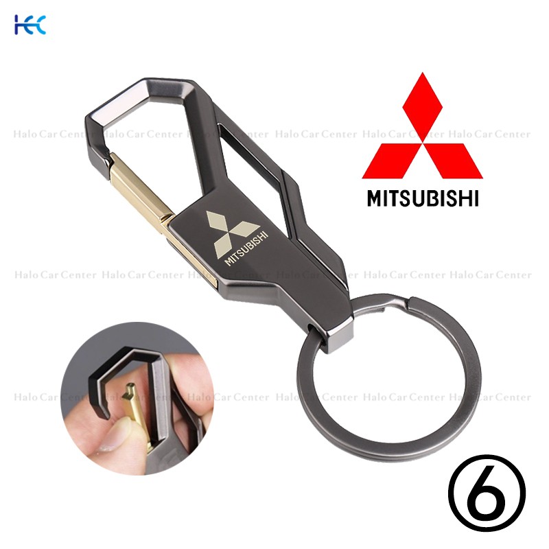 Móc khóa kim loại in logo Mitsubishi cho xe hơi