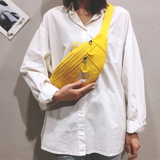 Túi đeo chéo bao tử nữ hoa cúc phong cách Nhật Bản Harajuku năng động phù hợp đi chơi, dạo phố