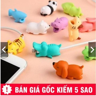 Thú Cắn Đầu Cáp Bảo Vệ Dây Sạc Chống Đứt Gãy Siêu Dễ Thương