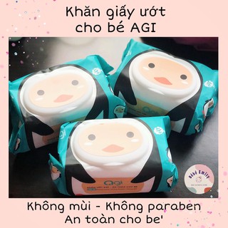 - khăn ướt agi 100 tờ không mùi