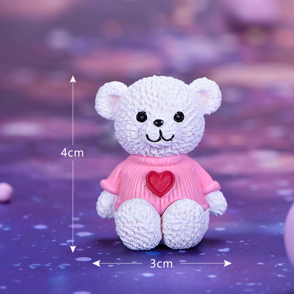 Tượng gấu mini dễ thương dùng trang trí