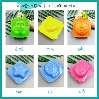 Khuôn bento tạo hình cho bé Shopcuncon ăn dặm kiểu Nhật, khuôn đậu hũ yến mạch nhiều hình nghỗ nghĩnh