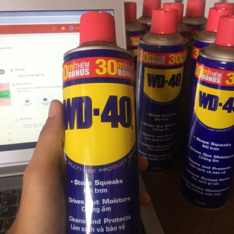 Chai xịt chống rỉ sét đa năng wd 40, vệ sinh nhông sên dĩa xe máy, chai dưỡng sên