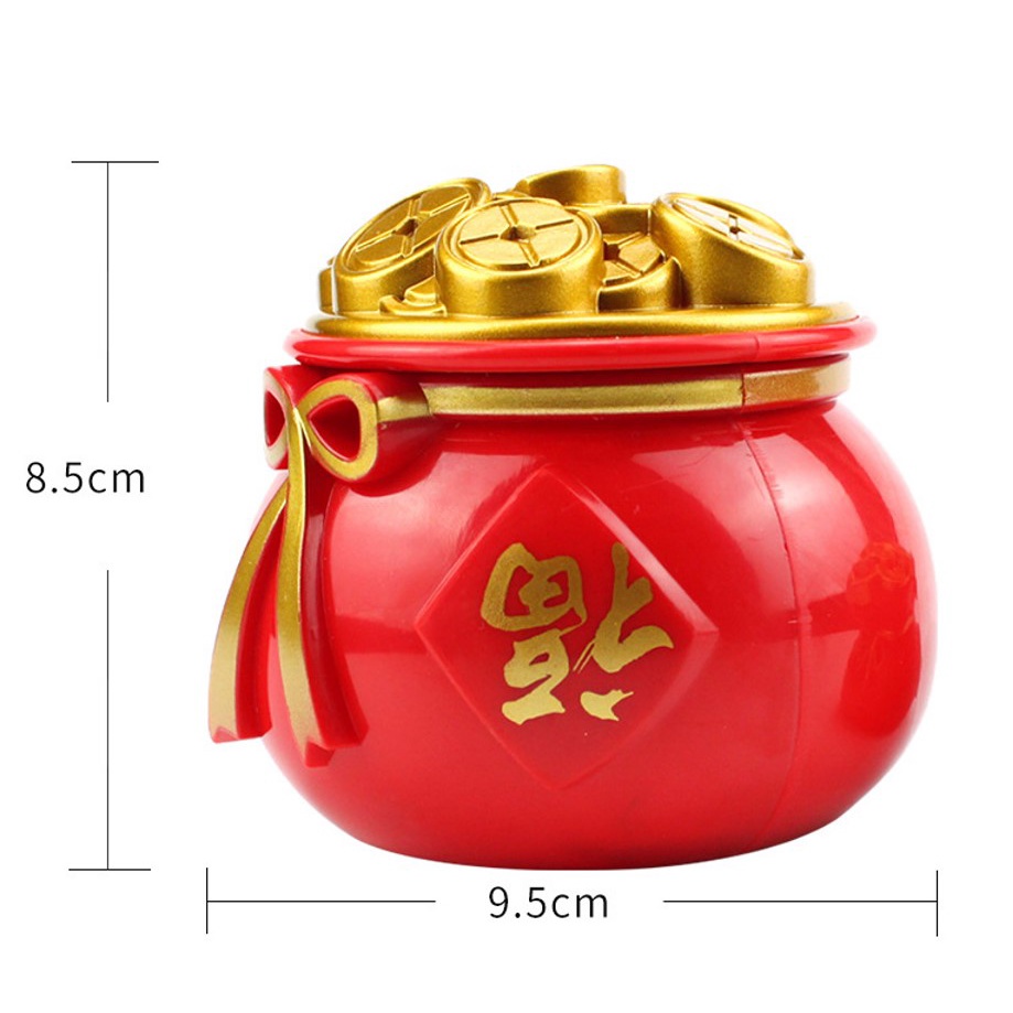 phụ kiện sinh nhật bánh kem [FREESHIP] hũ thần tài trang trí bánh kem