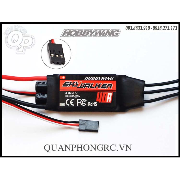 Bộ Điều Tốc ESC Hobbywing Skywalker 40A 3-4S