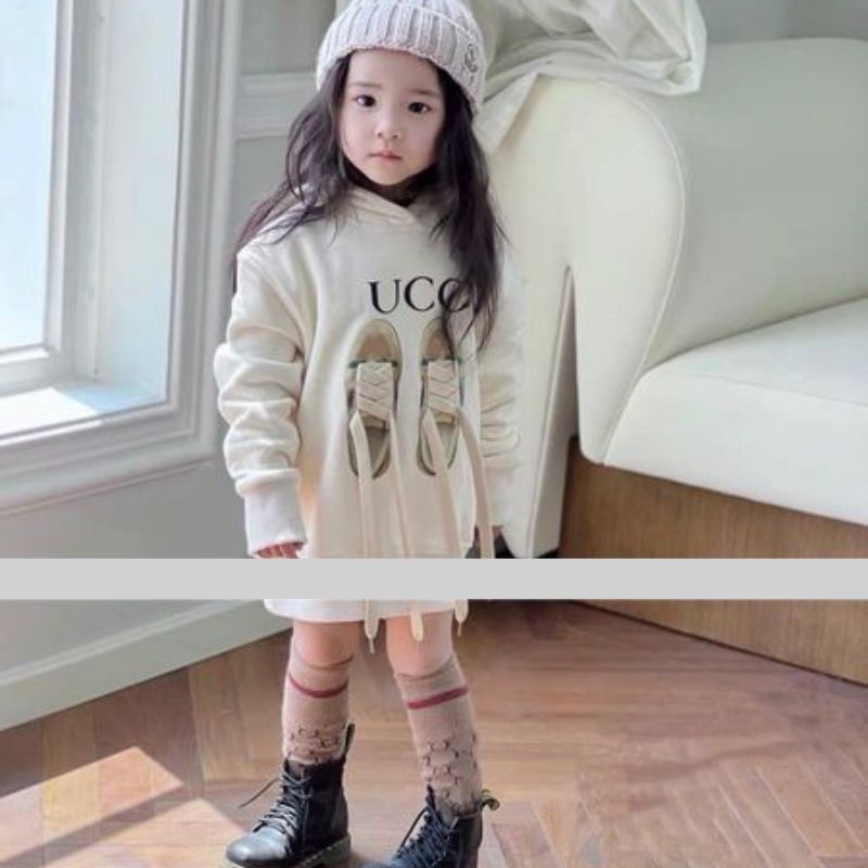 Áo nỉ cho bé áo hoddie gu.cci cho bé vải nỉ dày dặn giữ ấm tốt jimado