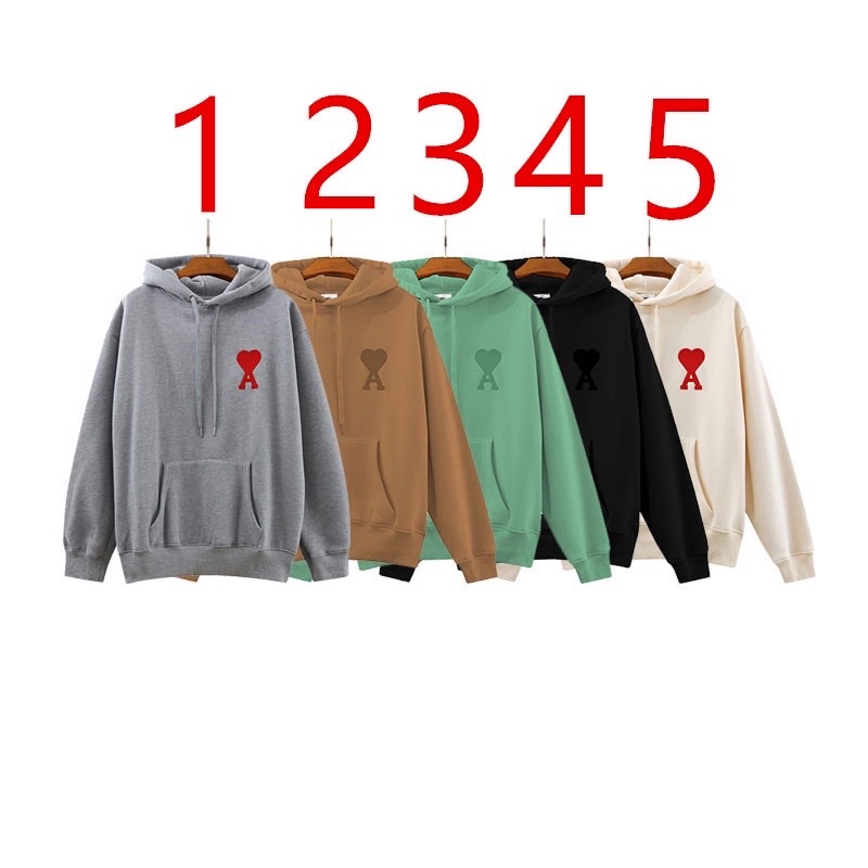 ÁO NỈ HOODIES LOGO PARIS AMI DÀNH CHO NAM VÀ NỮ MÙA THU ĐÔNG