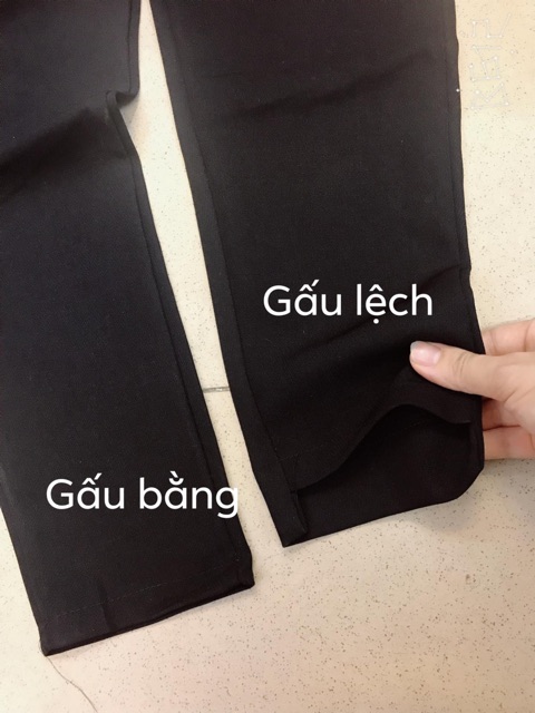 Quần Baggy gấu lệch vải tuyết mưa quần bec ghi đẹp thời trang banamo 833 | BigBuy360 - bigbuy360.vn