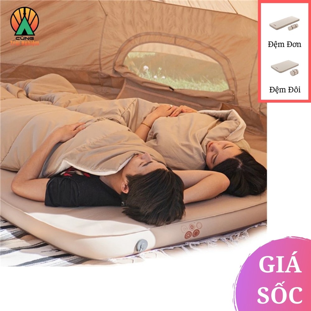 [CHÍNH HÃNG] Đệm Gấp Tự Bơm Hơi Naturehike Dòng Glamping Dành Cho Một/Hai Người NH20FCD08