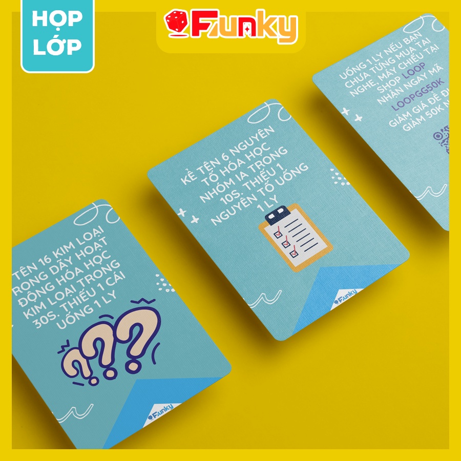 Bộ Bài “Họp Lớp” Môn “Hóa Học” 7Funky. Drinking Game Ôn Bài Trên Bàn Nhậu Vui Quên Lối Về