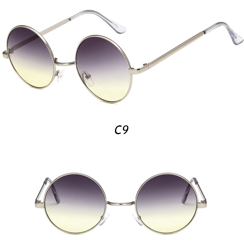 Kính mát gọng tròn phong cách Hàn Quốc Hip Hop cho nam