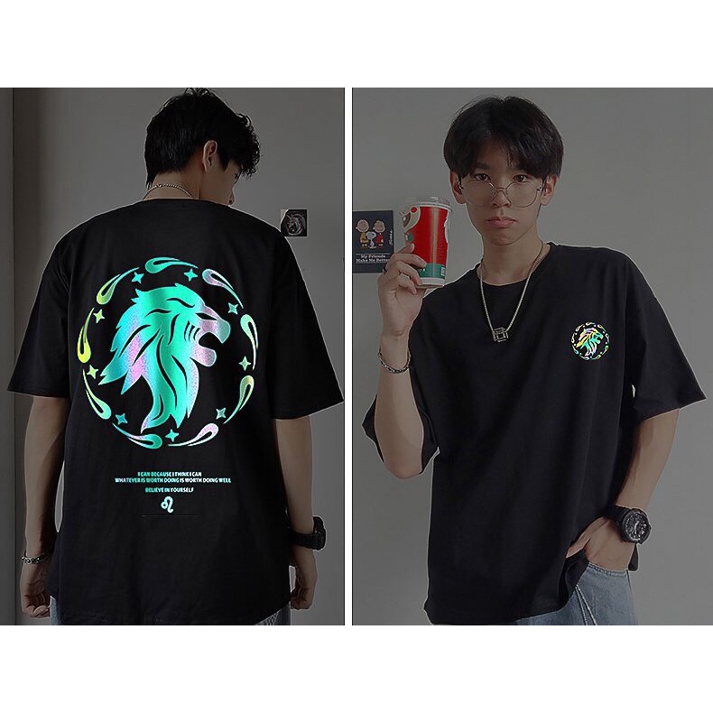 Áo Thun Unisex N7F Tay Lỡ Nam Nữ Form Rộng Phản Quang In Hình Hổ N7F001 | BigBuy360 - bigbuy360.vn