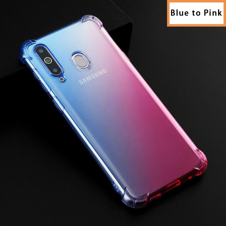 Cladding Samsung Galaxy J6 Plus J8 2018 J7 Pro J7Prime J5Prime 2017 Gradient Color Soft and Shockproof Samsung Bumper J4 J3 2018