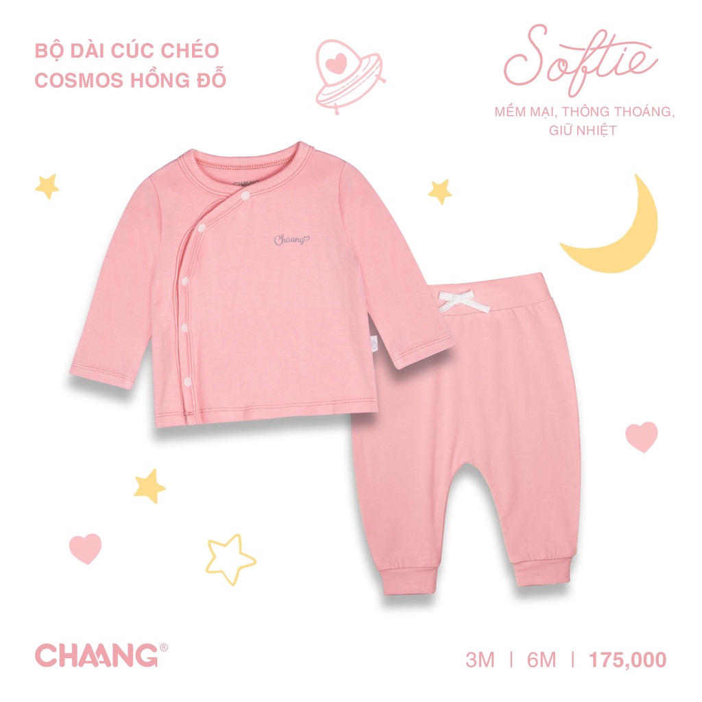Chaang Bộ dài tay sơ sinh cúc chéo Cosmos AW2022D13