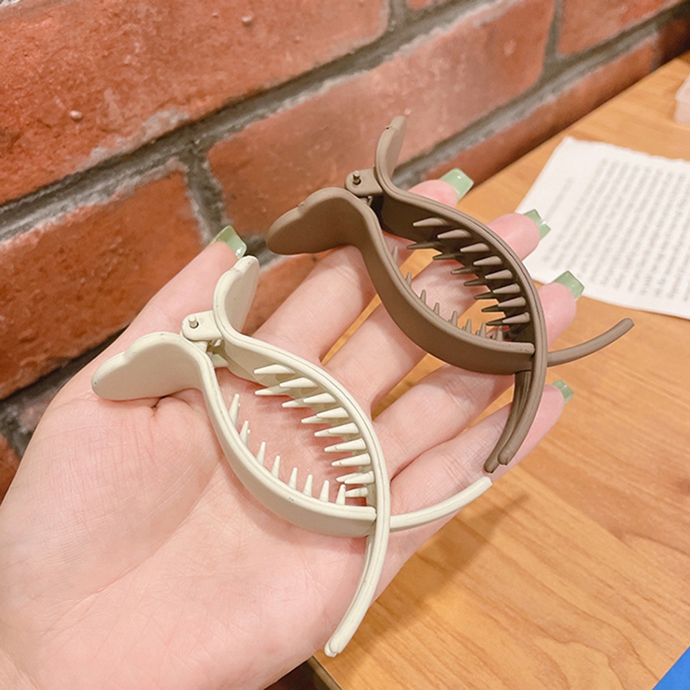 Kẹp Tóc Tròn 8cm Nhám Đơn Giản Thời Trang Hàn Quốc