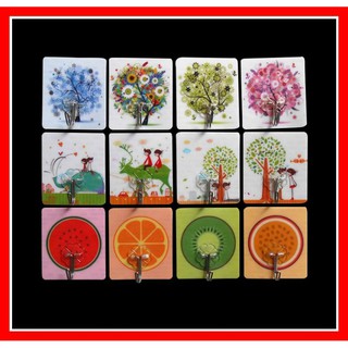 15 Móc Dán Tường Chịu Lực Siêu Dính Họa Tiết 3D