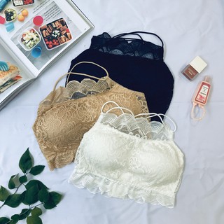 Áo bra quây- 2 dây ren hoa siêu mềm- aó lót nữ- 878