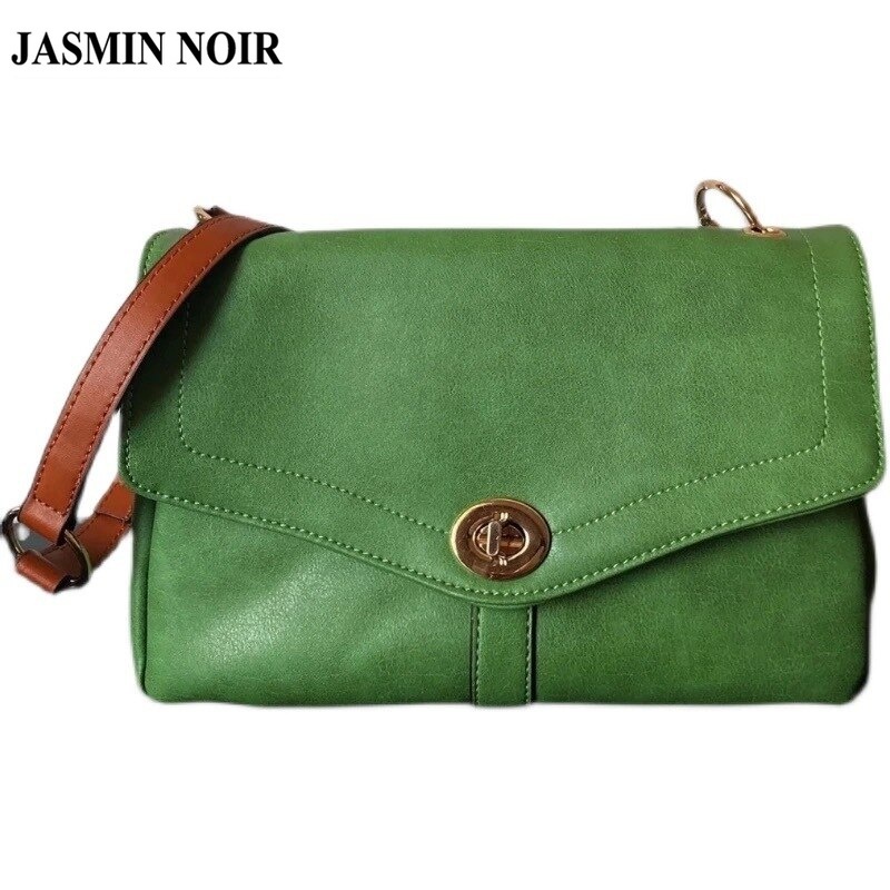 Túi đeo vai JASMIN NOIR da PU hình chữ nhật thiết kế đơn giản thời trang cho nữ