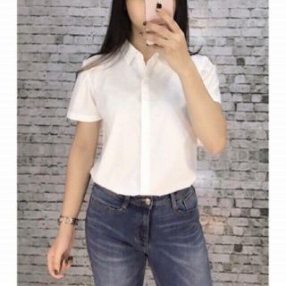 FREE SHIP 40K Áo sơ mi trắng thời trang công sở, Aó sơ mi uni . sơ mi nữ.