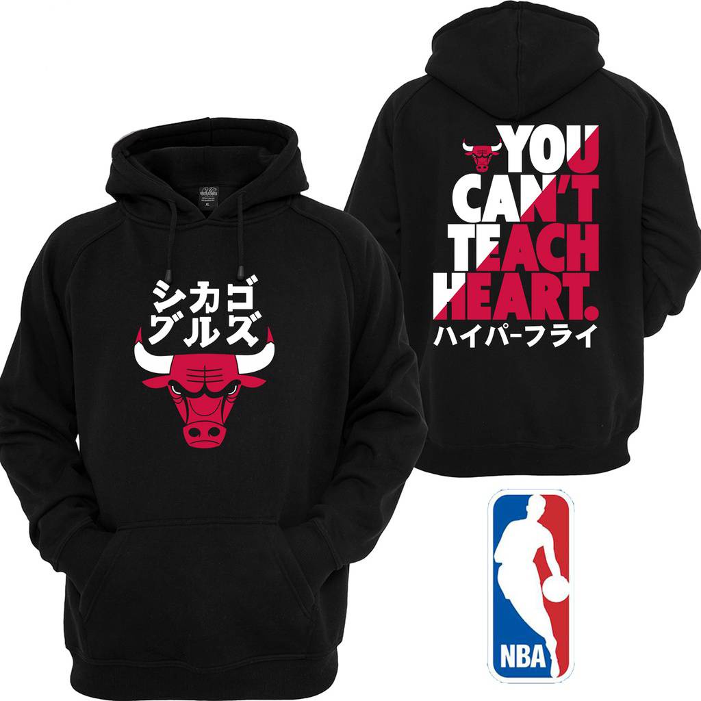 Aie Áo Hoodie Thể Thao Tay Dài Hình Trái Tim NBA Chicago Bulls You Can't Teach Giản Dị