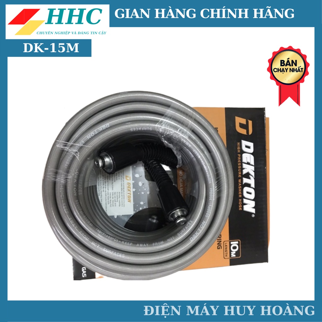 Dây xịt rửa xe, dây xịt cao cấp bọc dù DEKTON 15m và 20m