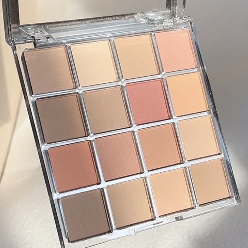 Bảng Phấn Mắt 16 Màu Lì/Nhũ Ngọc Trai Kháng Nước Chống Mồ Hôi Lâu Trôi