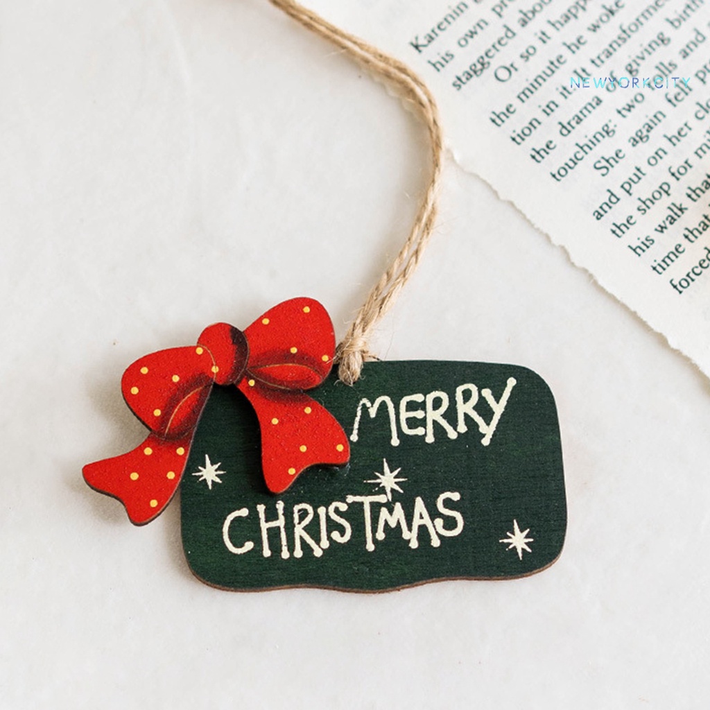 Phụ Kiện Treo Trang Trí Giáng Sinh Bằng Gỗ Tinh Tế Dễ Thương