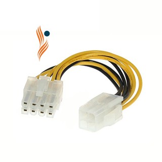Dây cáp chuyển đổi nguồn điện 4 pin CPU 8 Pin 12V