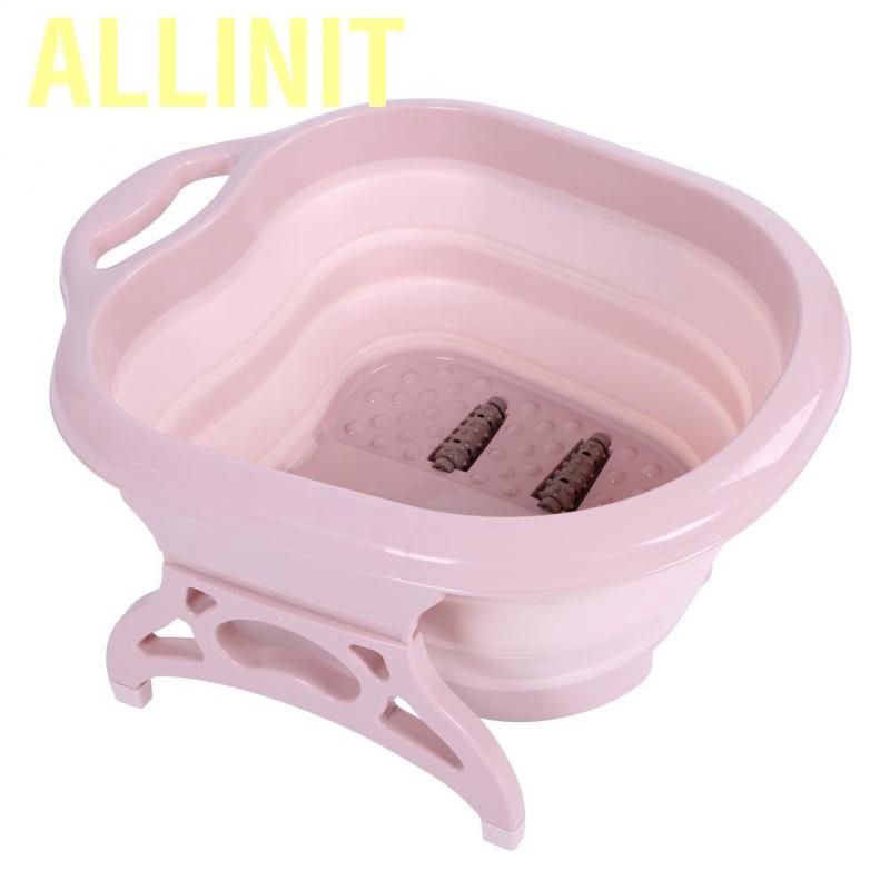 Allinit Foldable Portable Foot Bucket Spa Lightweight Space-saving Bath Tool