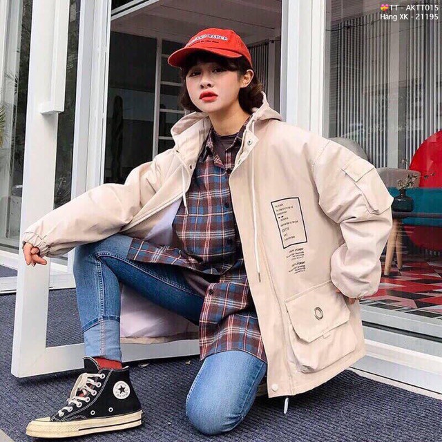 Áo Khoác Bomber Jackets Nam Nữ Kaki 2 Lớp Chất Siêu Đẹp Áo Khoác Đôi Nam Nữ TÚI KHOEN - AK1052