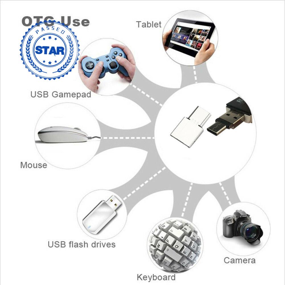 USB-C 3.1 Type C Male to USB Female OTG Adapter Converter For Phone Laptop PC E5J0