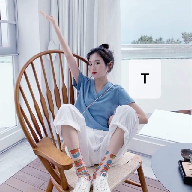 Áo Crt cổ tim trơn TTQ588