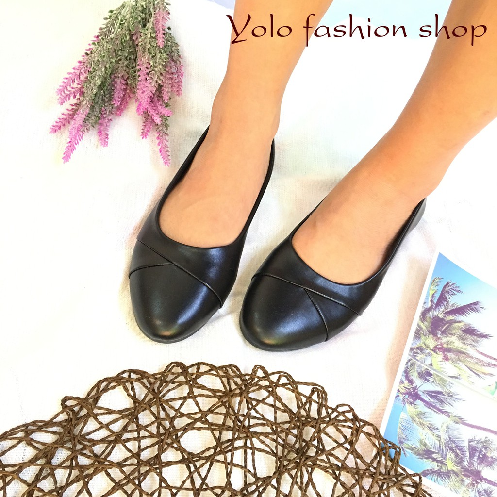 [Hình thật] M17 Giày búp bê nữ đế bằng hàng VNXK họa tiết nơ lật siêu bền, êm chân | BigBuy360 - bigbuy360.vn